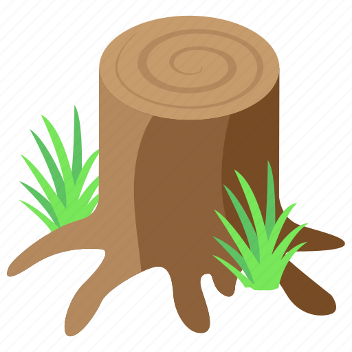 Tree stump, tree stem, cutted tree, wooden tree, forestry icon - Download on Iconfinder