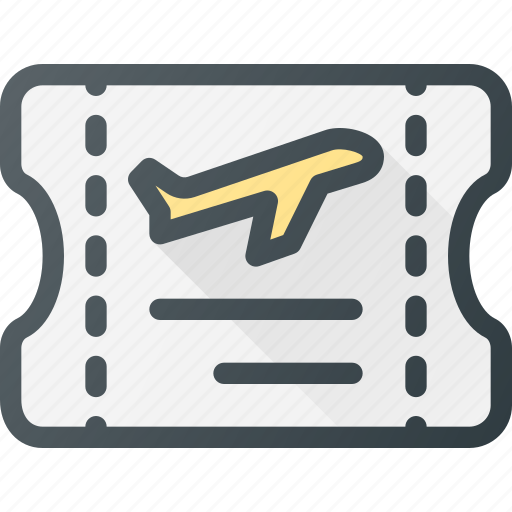 Fly, plane, ticket, tourism, travel icon - Download on Iconfinder