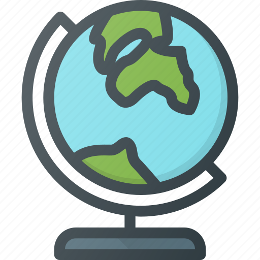 Globe, location, map, school, tourism, travel icon - Download on Iconfinder