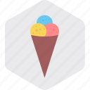 cone, cupcake, dessert, ice cream, sweet, sweets