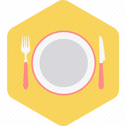 Fork, kitchen, knife, plate, spoon, utensil icon - Download on Iconfinder