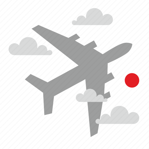 Airbus, cloud, fly, sun icon - Download on Iconfinder