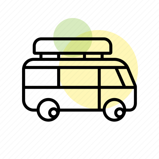 Bus, camping, car, holiday, sunset, transport, travel icon - Download on Iconfinder