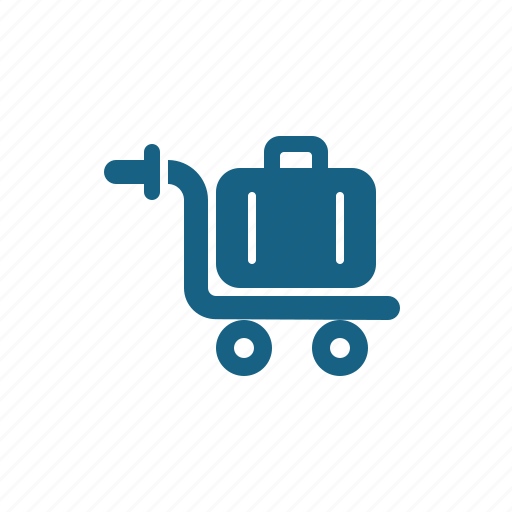 Baggage, cart, luggage, suitcase, trolley icon - Download on Iconfinder