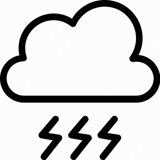 Cloud, lighting, thunder, weather icon icon - Download on Iconfinder