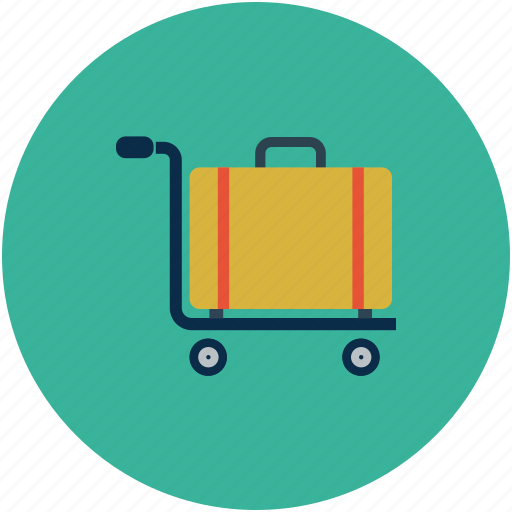 Hand truck, luggage cart, luggage trolley, platform truck icon - Download on Iconfinder
