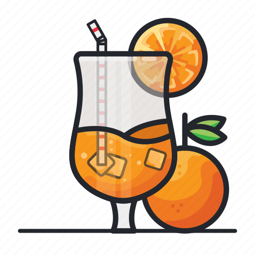 Beverage, drink, ice, juice, lemon, lemonade, orange icon - Download on Iconfinder