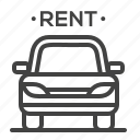 car, rent, service, vehicle