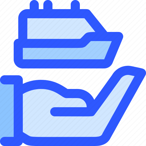 Cruise, yacht, ship, hand, insurance, transportation icon - Download on Iconfinder