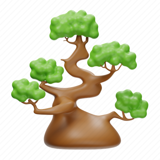 Bonsai, tree, plant, decoration, ecology, nature, garden 3D illustration - Download on Iconfinder