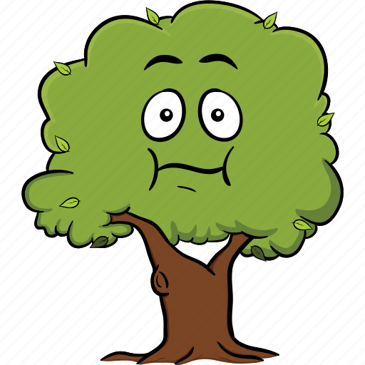 Cartoon, emoji, emoticon, face, smiley, tree icon - Download on Iconfinder