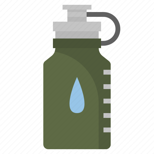 Bottle, dehydration, drinking, outdoor, picnic, trekking, water icon - Download on Iconfinder