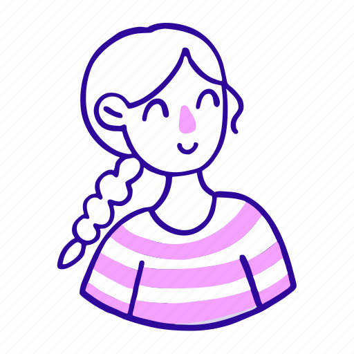 Avatar, character, young, millennial, illustration, person, line art icon - Download on Iconfinder