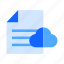file, document, cloud 