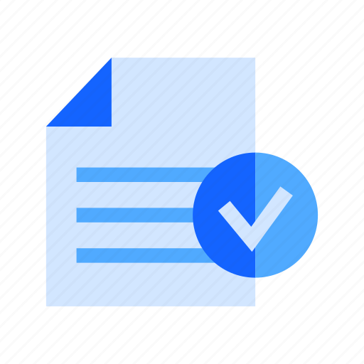 File, document, check, mark icon - Download on Iconfinder