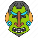 luau, face mask, cultural mask, festive mask, african culture, ceremonial mask, tribal mask