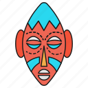 face mask, cultural mask, festive mask, african culture, fang, ceremonial mask, tribal mask