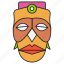 face mask, cultural mask, festive mask, african culture, nubo, ceremonial mask, tribal mask 