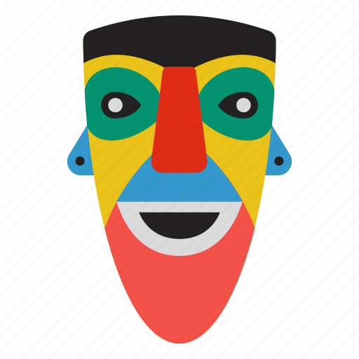 African culture, ceremonial mask, cultural mask, face mask, festive mask, tribal mask icon - Download on Iconfinder