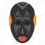 ceremonial mask, cultural mask, emboli, face mask, festive mask, kota mask, tribal mask 