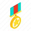 award, isometric, medal, military, order, striped, victory