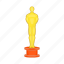 award, cartoon, cinema, curtain, gold, movie, red 