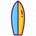beach, surfboard, surfing