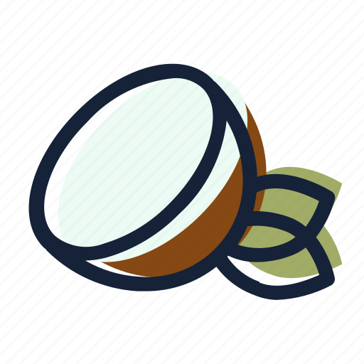 Coconut, food, cooking, fruit, kitchen, restaurant, healthy icon - Download on Iconfinder