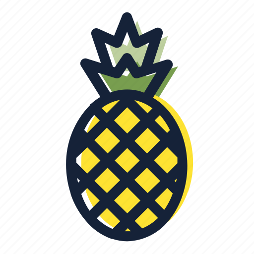 Pineapple, fruit, food, cooking, kitchen, restaurant, vegetable icon - Download on Iconfinder