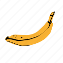 banana, tropical fruit, yellow