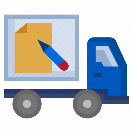 Document, truck, delivery, shipping icon - Download on Iconfinder