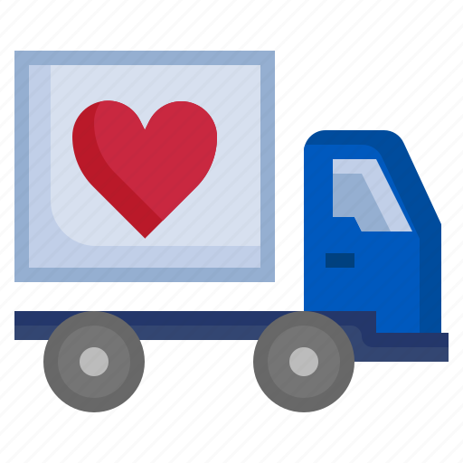 Love, heart, truck, delivery, shipping icon - Download on Iconfinder
