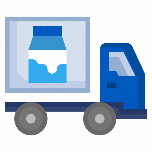 Milk, truck, delivery, shipping icon - Download on Iconfinder