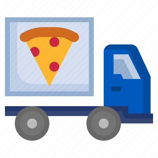 Pizza, truck, delivery, shipping icon - Download on Iconfinder