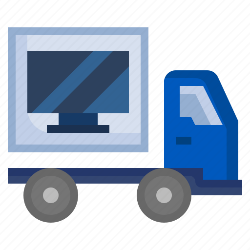Tv, truck, delivery, shipping icon - Download on Iconfinder