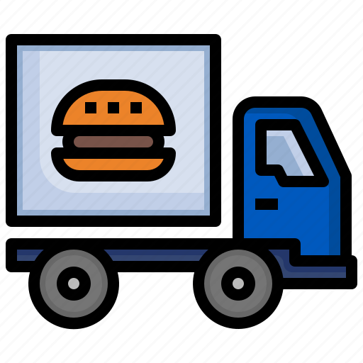 Burger, truck, delivery, shipping icon - Download on Iconfinder