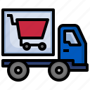 cart, truck, delivery, shipping