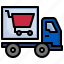 cart, truck, delivery, shipping 