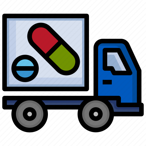 Drug, truck, delivery, shipping icon - Download on Iconfinder