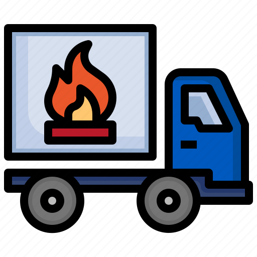 Fire, truck, delivery, shipping icon - Download on Iconfinder