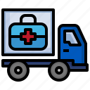 medical, truck, delivery, shipping