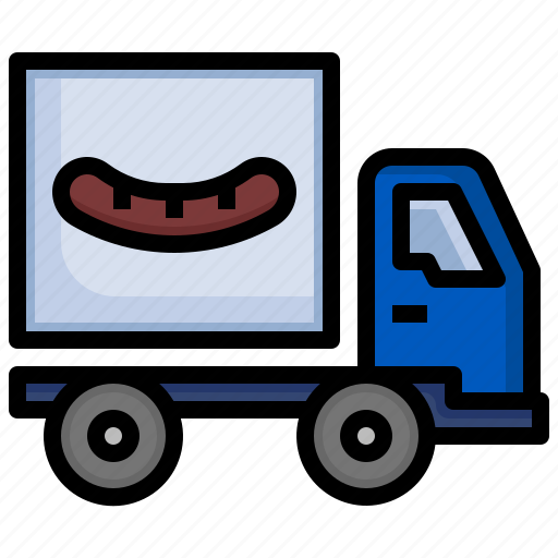 Sausage, truck, delivery, shipping icon - Download on Iconfinder
