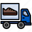 shoe2, clothing, truck, delivery, shipping 