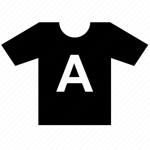 A, letter, print, tshirt, wear icon - Download on Iconfinder
