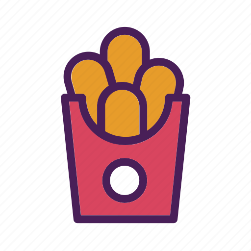 Chicken, food, nugget, set, snack, tukicon icon - Download on Iconfinder