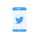 bird, iphone, phone, twitter logo