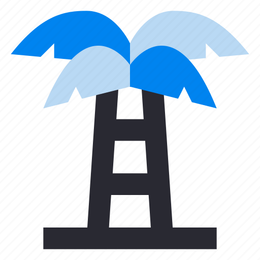 Travel, vacation, holiday, coconut tree, palm, beach, island icon - Download on Iconfinder