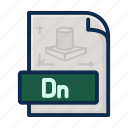 dimension, dn, document, file, file type, isometric, type