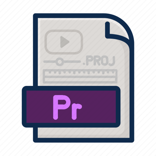 File, file type, movie, pr, premierepro, type, video icon - Download on Iconfinder