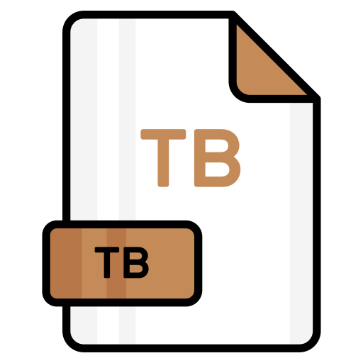 Tb, file, format, page, document, sheet, paper icon - Download on Iconfinder